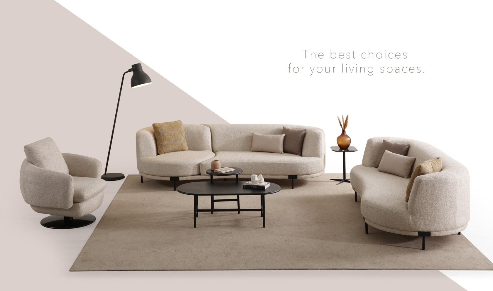 Rolex Koltuk Takımı | Siyah Ayak