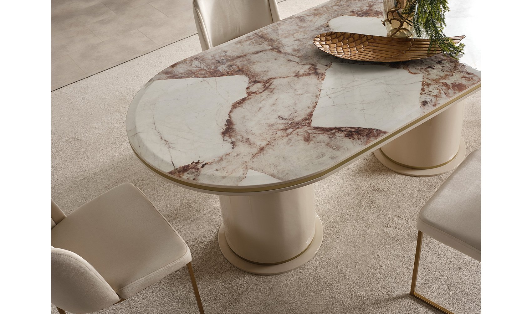 Cartier Yemek Odası Takımı | Ekru