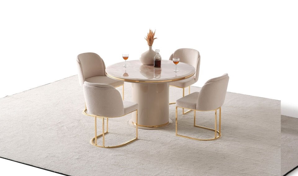 Cartier Yemek Odası Takımı | Ekru