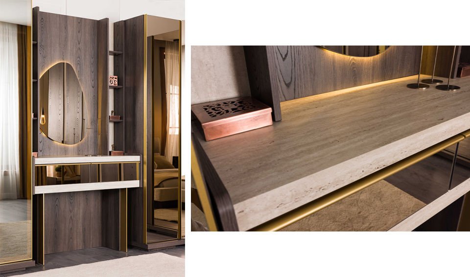 Lena Yatak Odası Takımı | Köşe Dolaplı