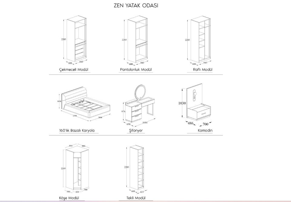 Zen Yatak Odası Takımı