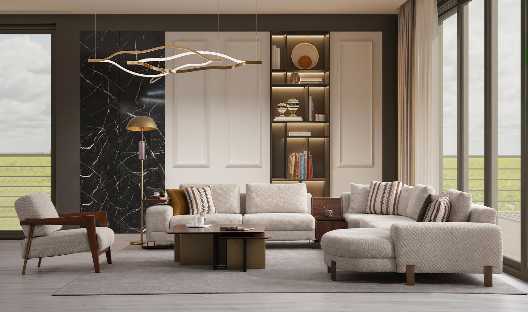 Porto Köşe Koltuk Takımı | Large