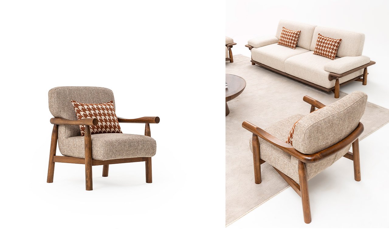 Aura Keten Koltuk Takımı