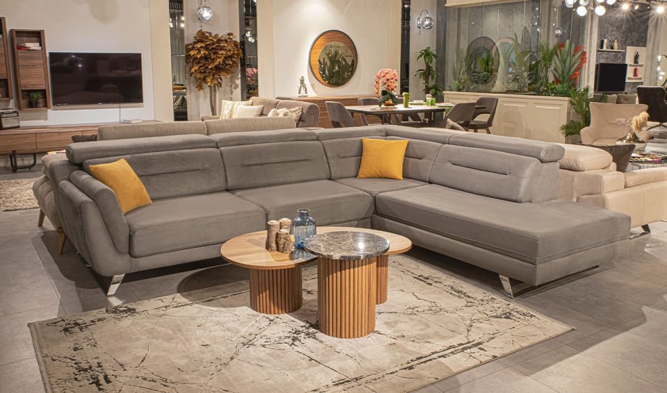 Alfeca Dinlenmeli Köşe Koltuk Takımı