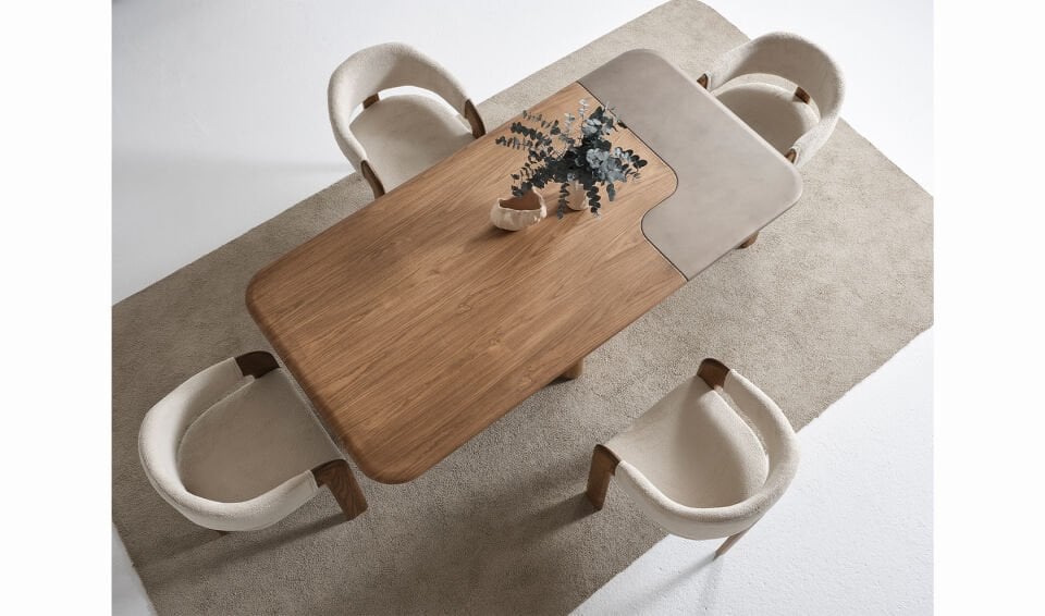 Zümrüt Meşe Yemek Odası Takımı