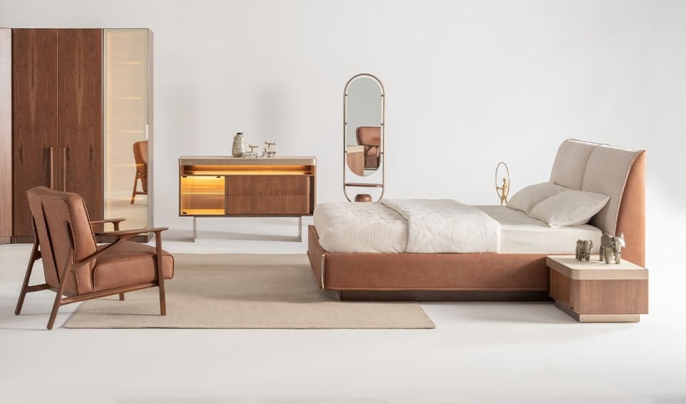 Eva Köşe Dolaplı Yatak Odası