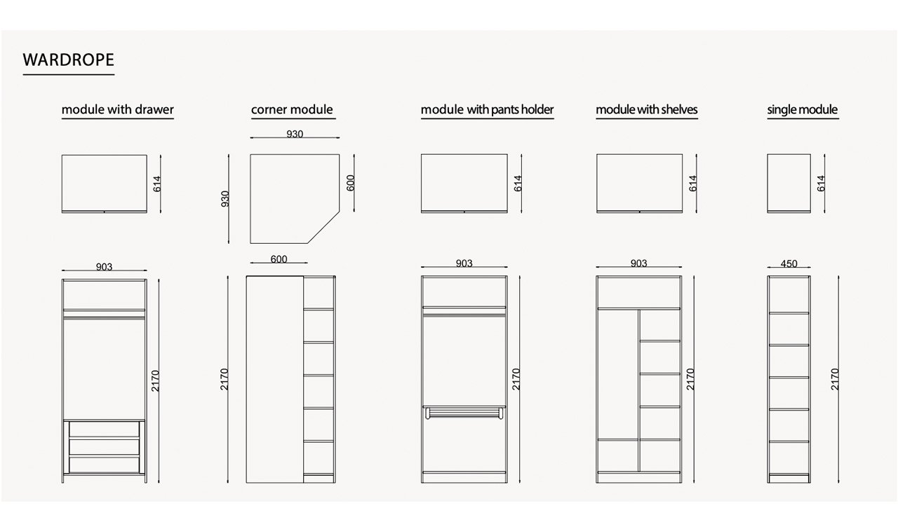 Eva Köşe Dolaplı Yatak Odası