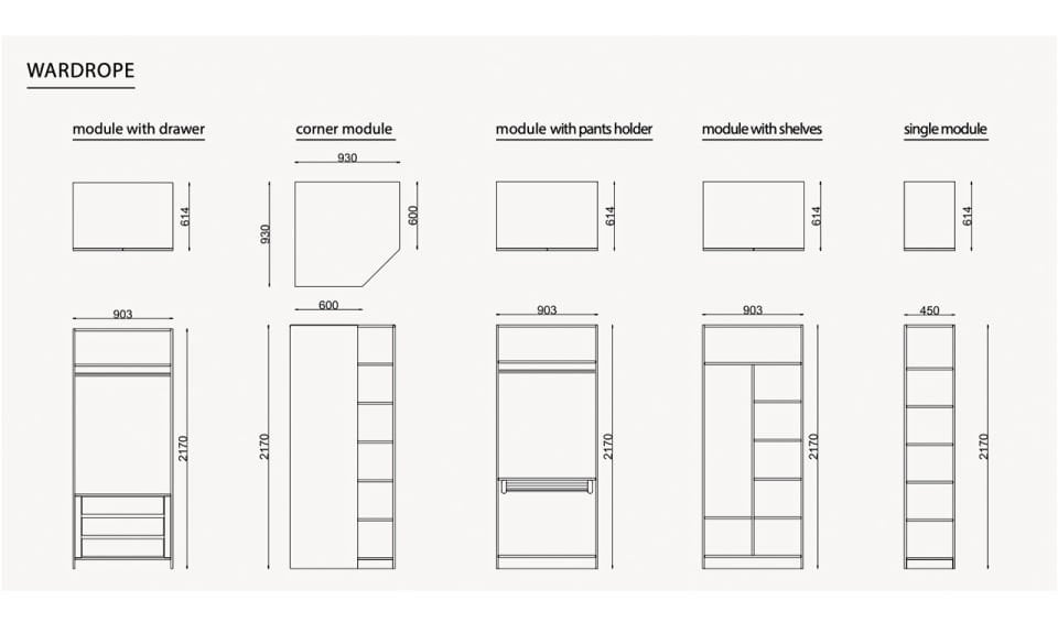 Eva Köşe Dolaplı Yatak Odası