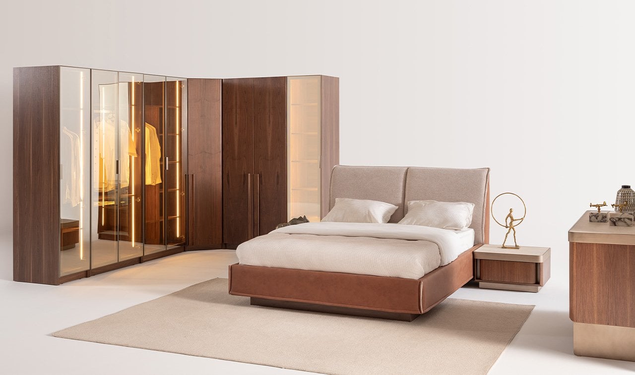 Eva Köşe Dolaplı Yatak Odası