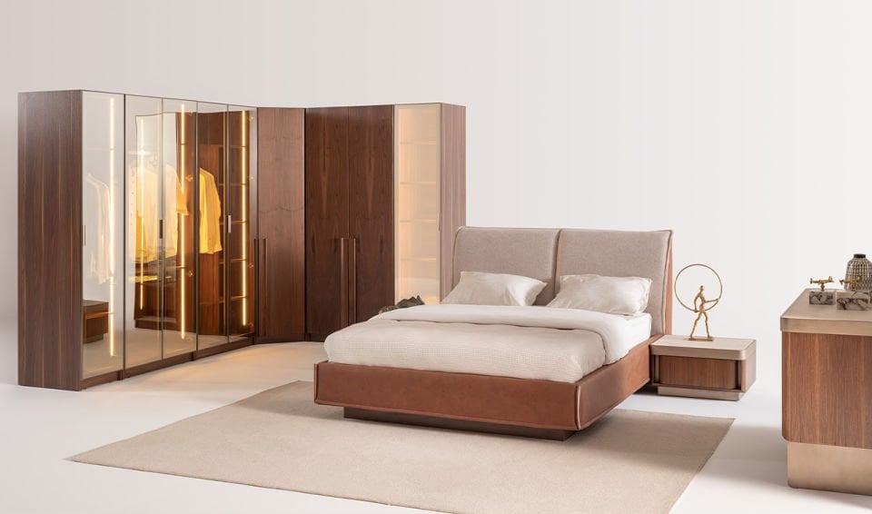 Eva Köşe Dolaplı Yatak Odası