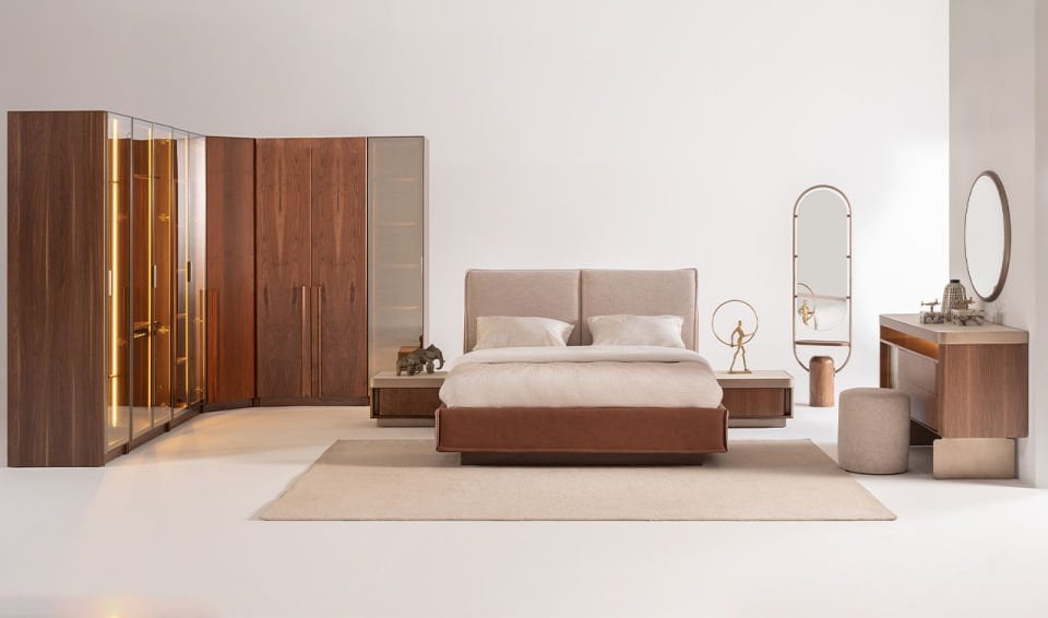 Eva Köşe Dolaplı Yatak Odası