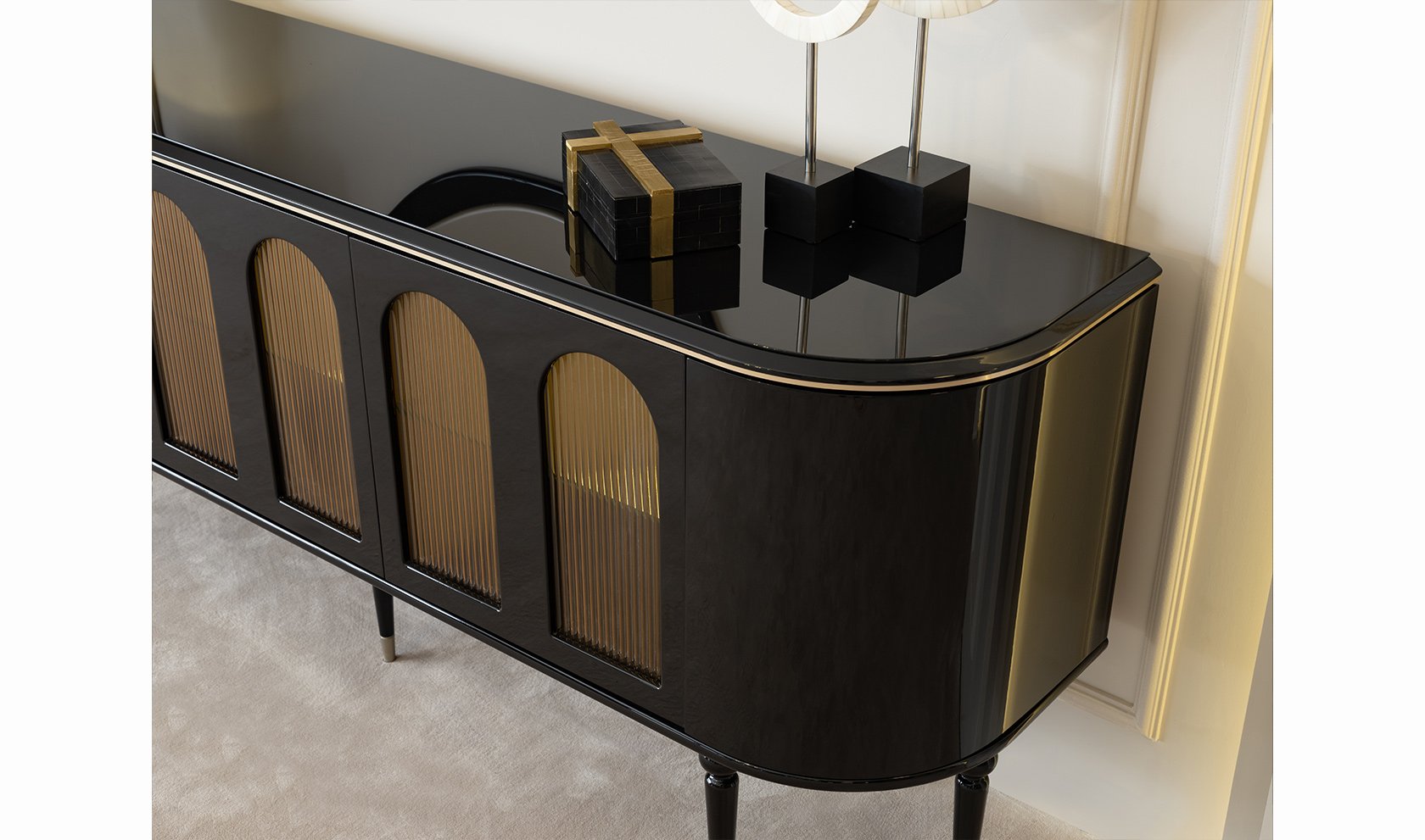 Zenith Yemek Odası Takımı | Siyah