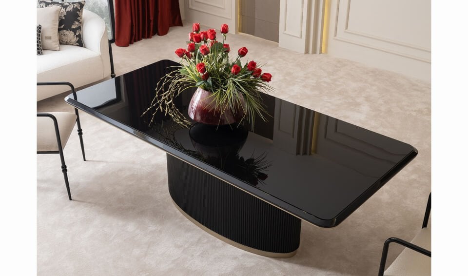 Zenith Yemek Odası Takımı | Siyah