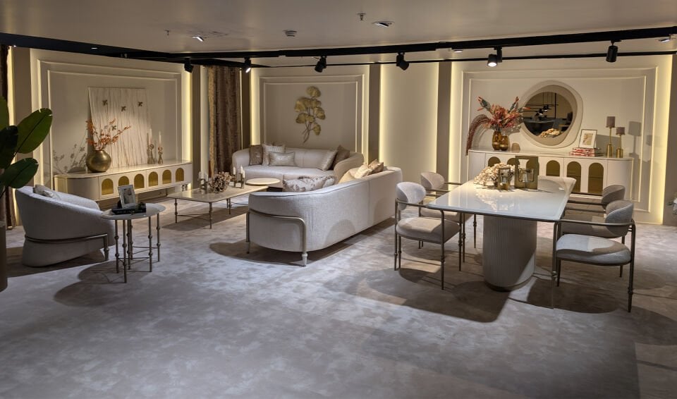 Zenith Yemek Odası Takımı | Krem