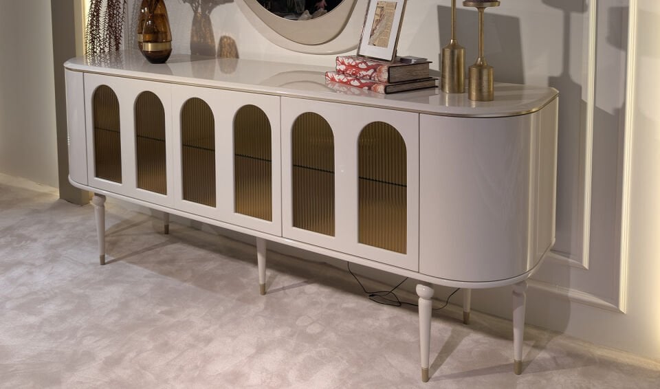 Zenith Yemek Odası Takımı | Krem