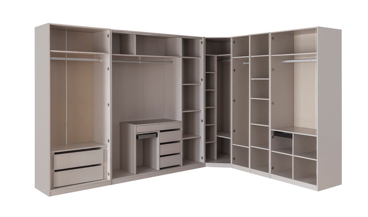 Lotus Modüler Köşe Dolap