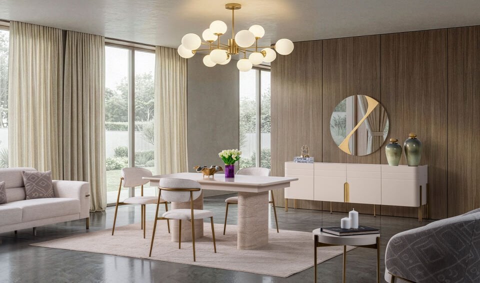 İnci Yemek Odası Takımı