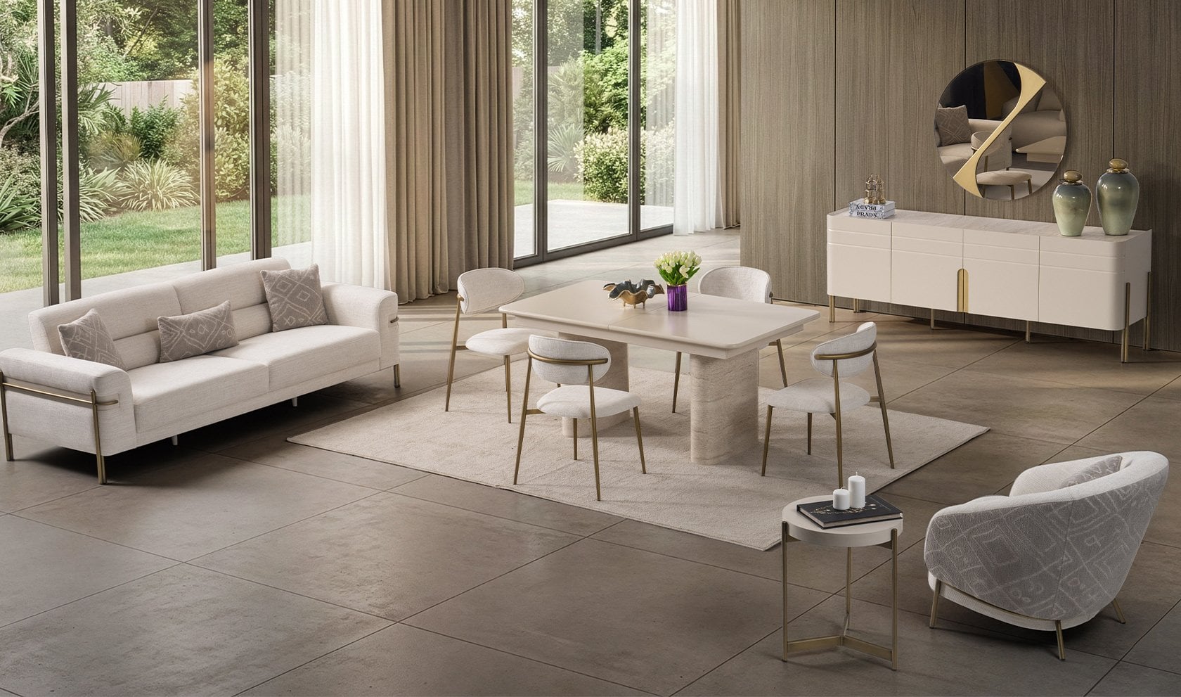 İnci Yemek Odası Takımı