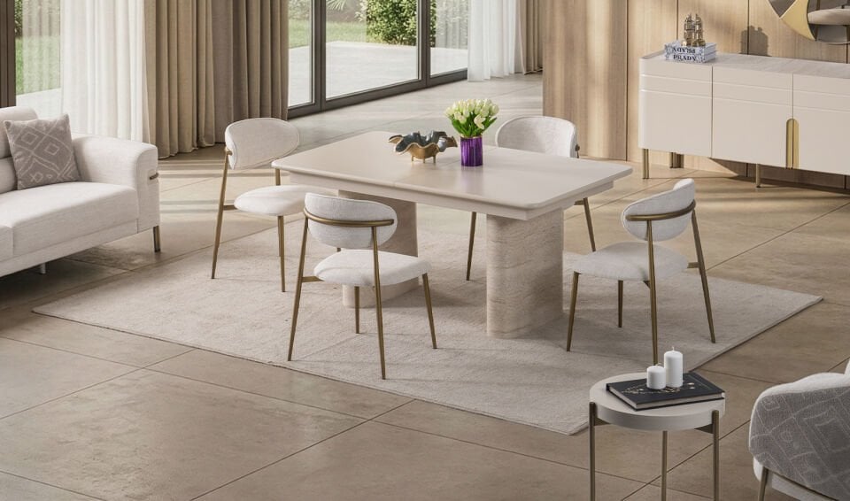 İnci Yemek Odası Takımı