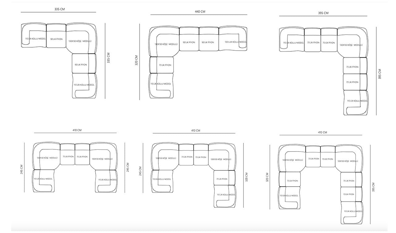 Luna Köşe Koltuk Takımı