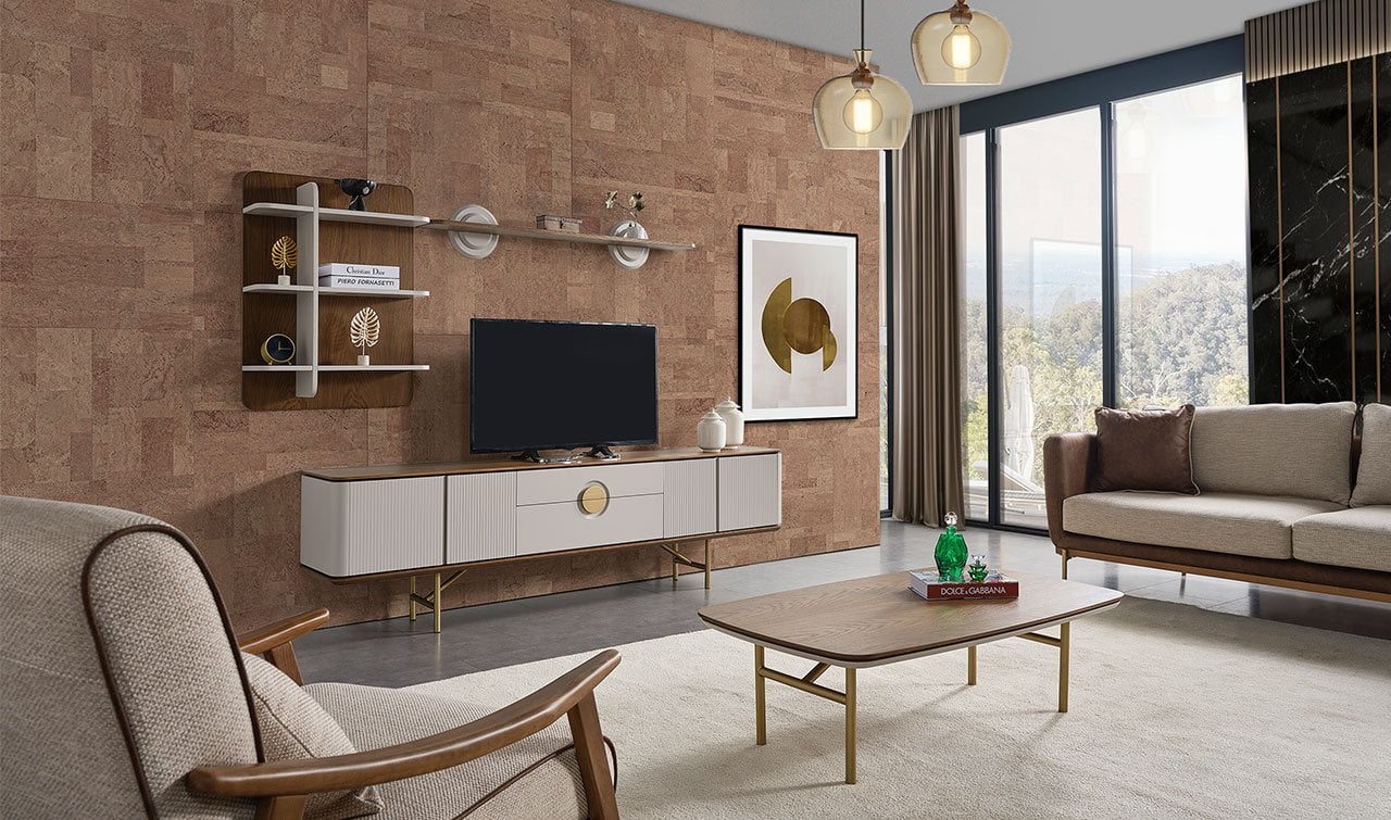 Viola Ahşap Tv Ünitesi