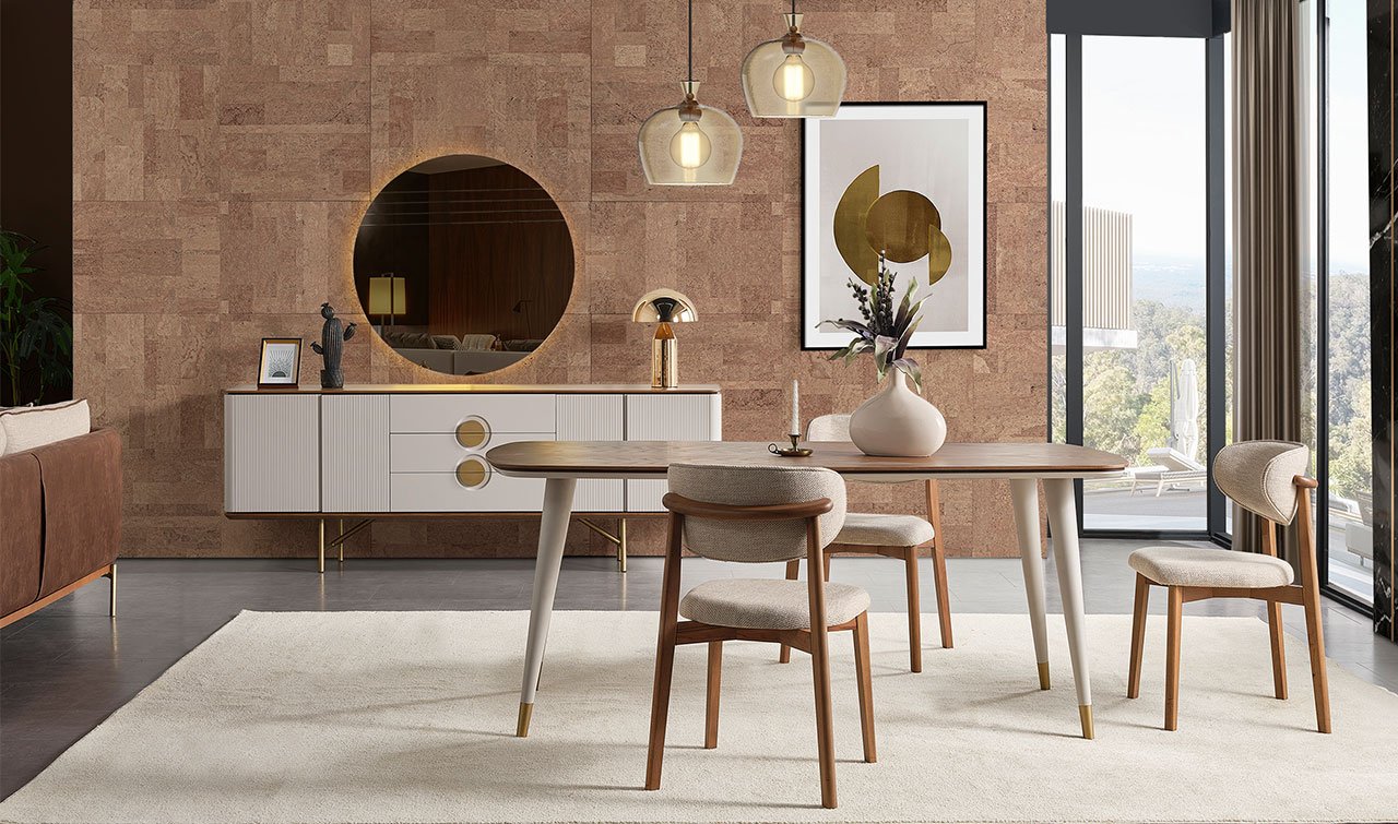 Viola Ahşap Yemek Odası Takımı