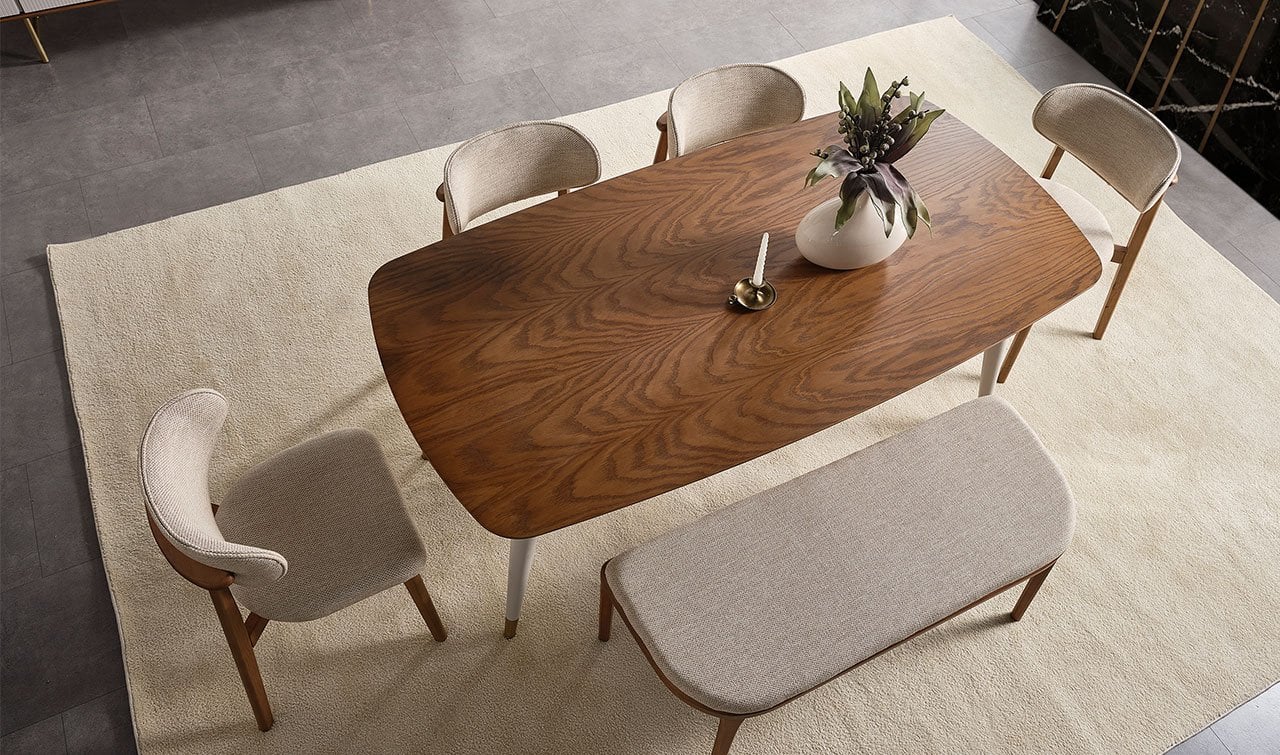 Viola Ahşap Yemek Odası Takımı