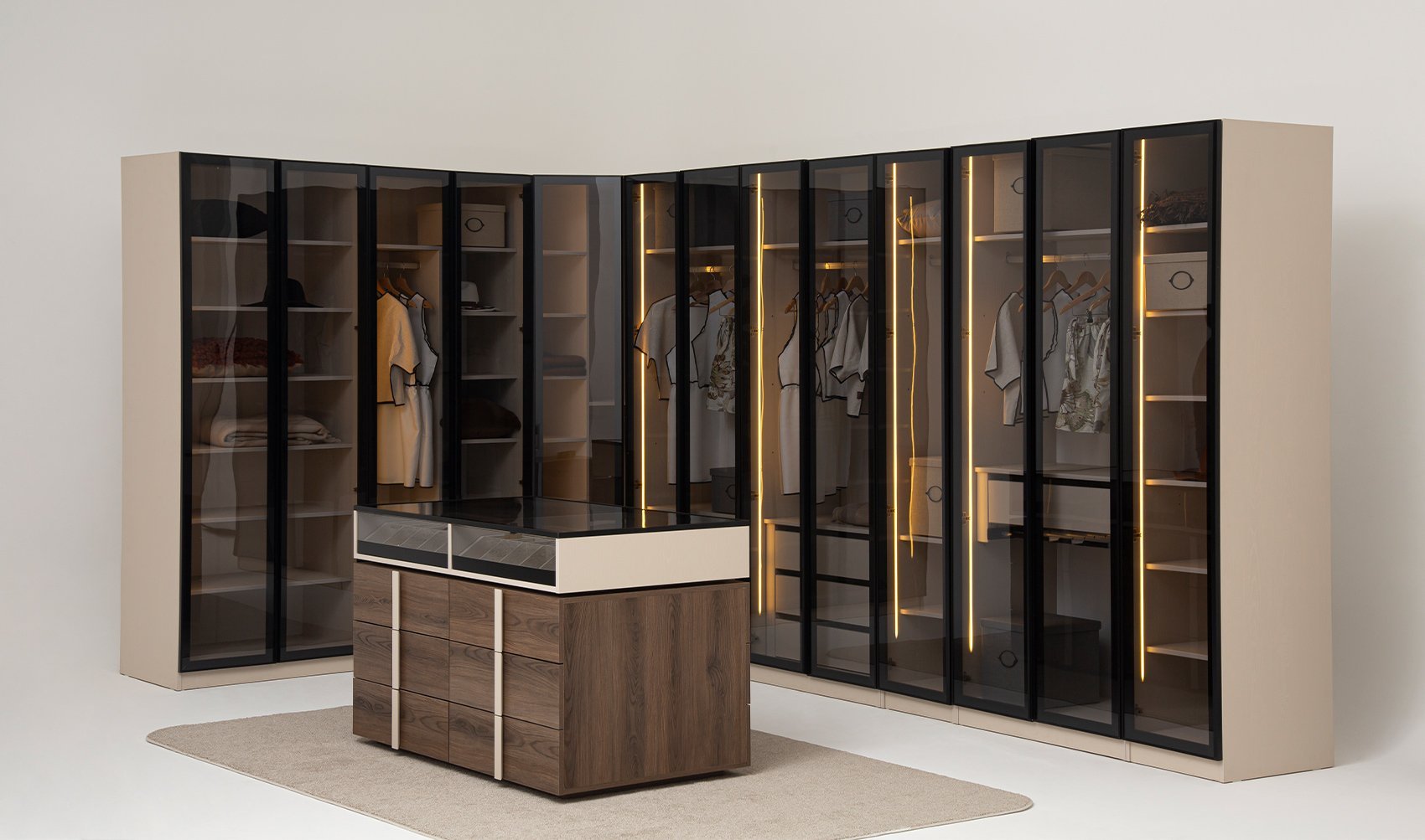 Aral Giyinme Odası | Modüler Gardrop