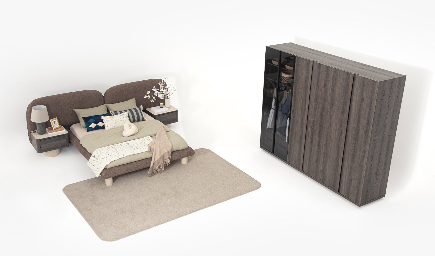 Ducha Yatak Odası | Traverten & Venge