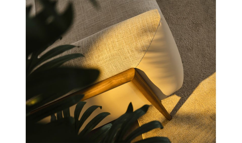 Lucca Ahşap Ayaklı Koltuk Takımı