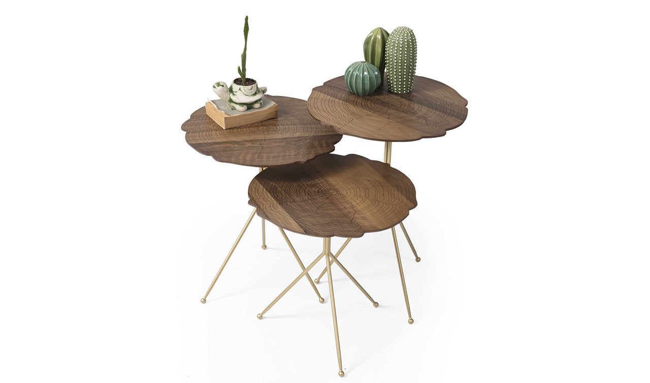 Kiev Ahşap Zigon Sehpa