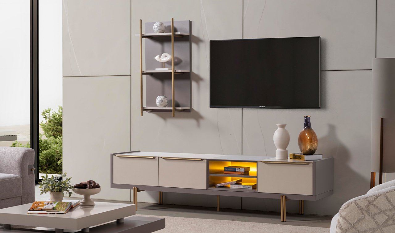 İnci Tv Ünitesi | Bej