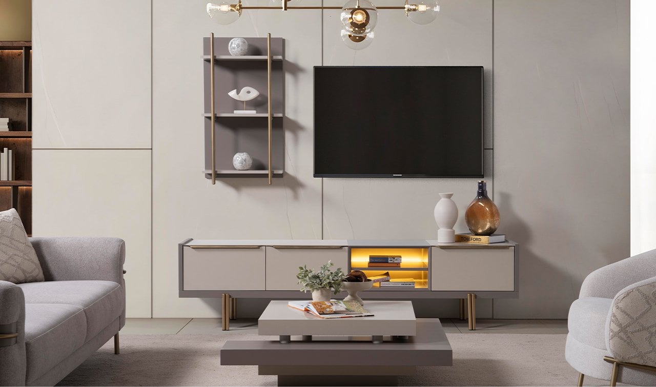 İnci Tv Ünitesi | Bej