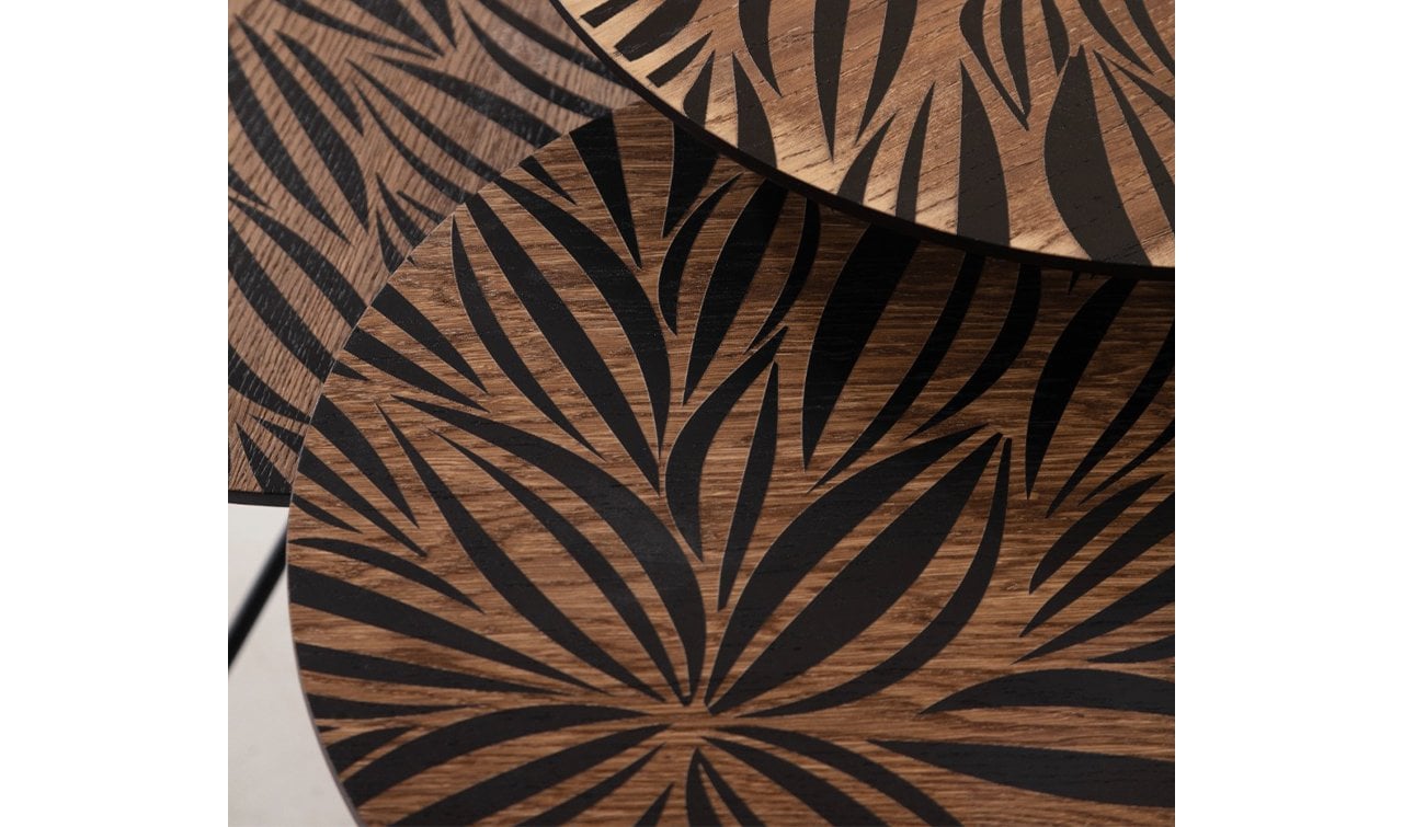 Loop Ahşap Zigon Sehpa