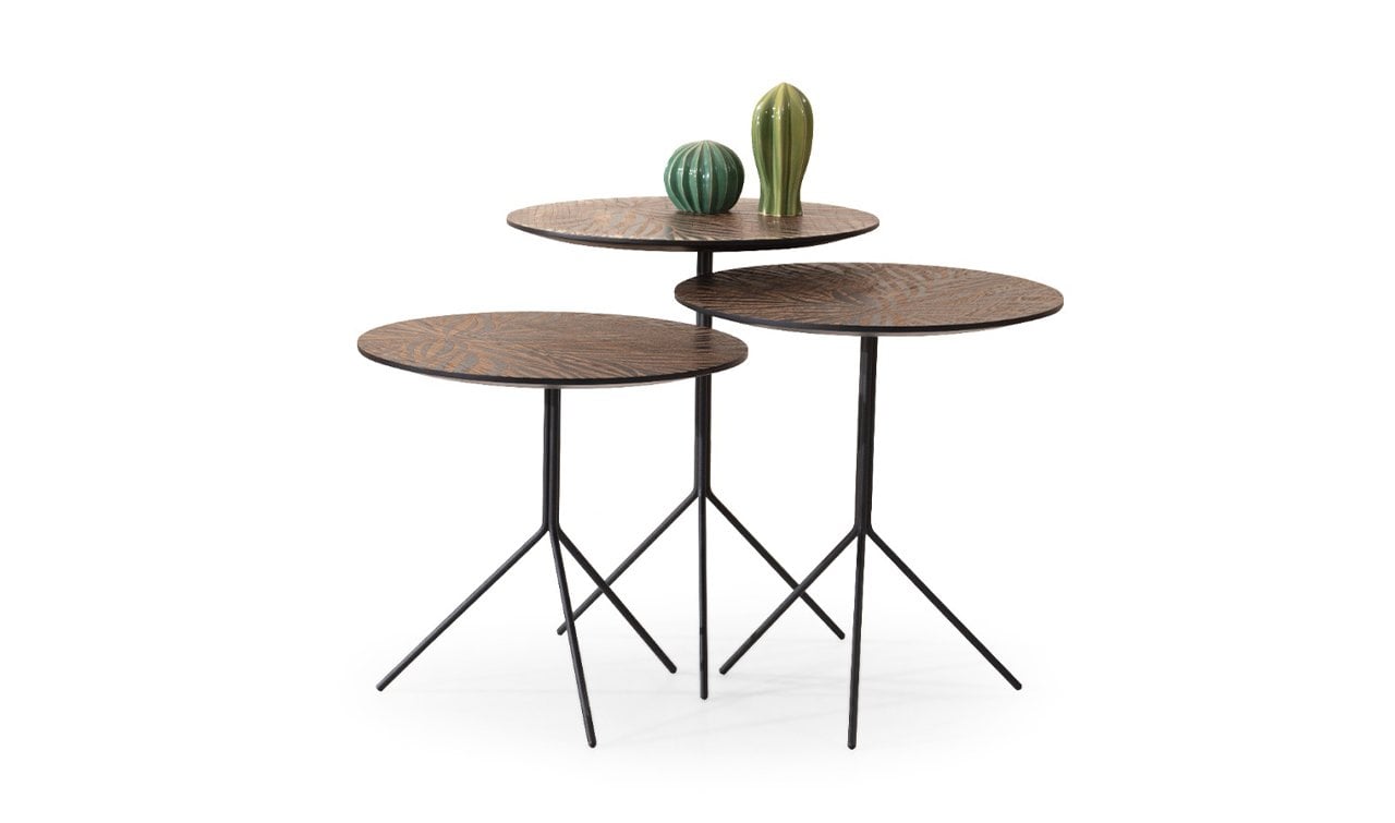 Loop Ahşap Zigon Sehpa