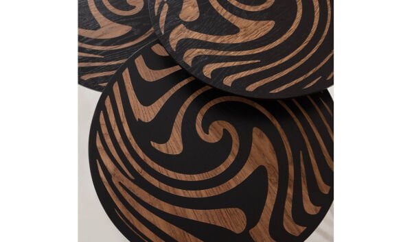 Luna Ahşap Zigon Sehpa