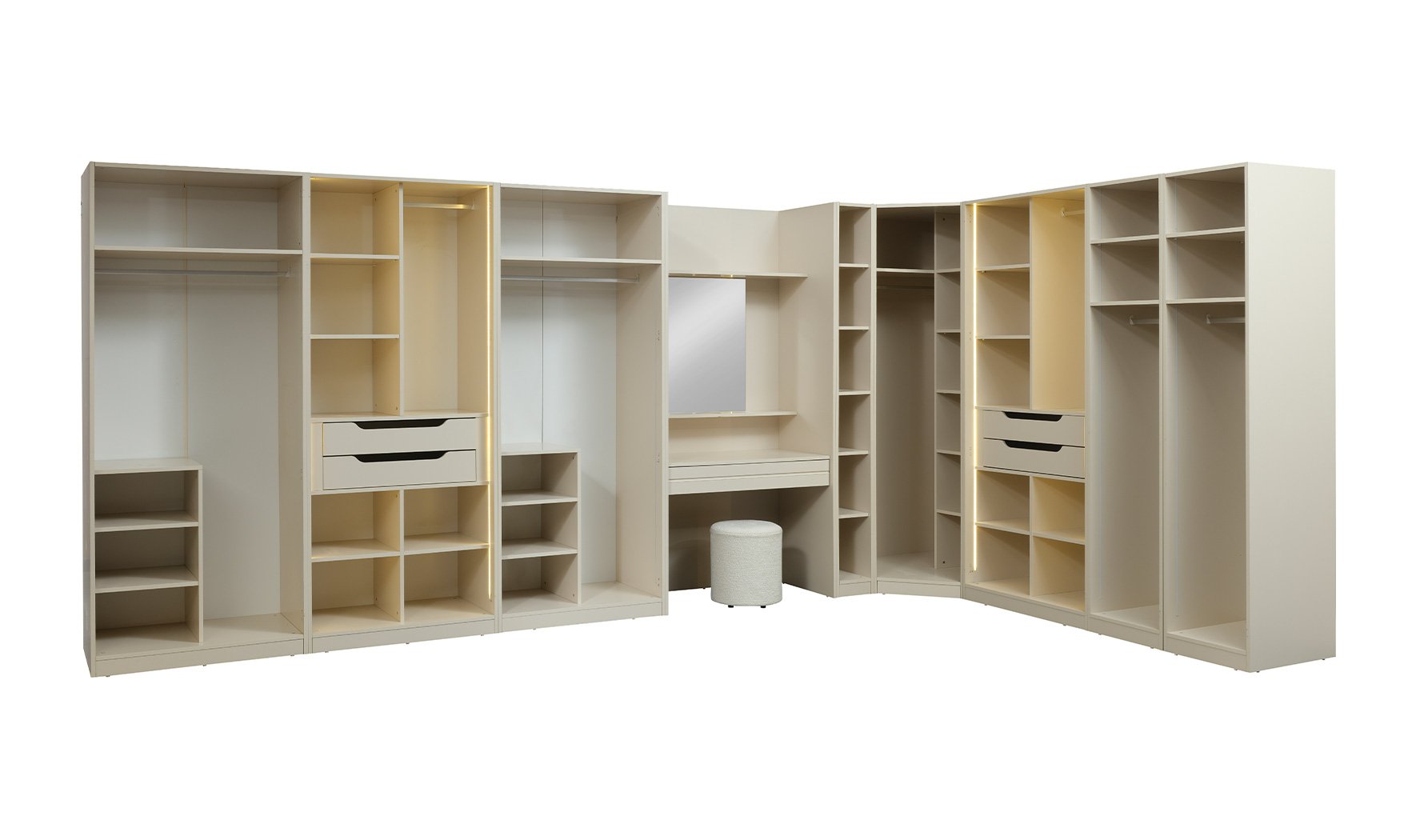 Luna Giyinme Odası | Modüler Dolap