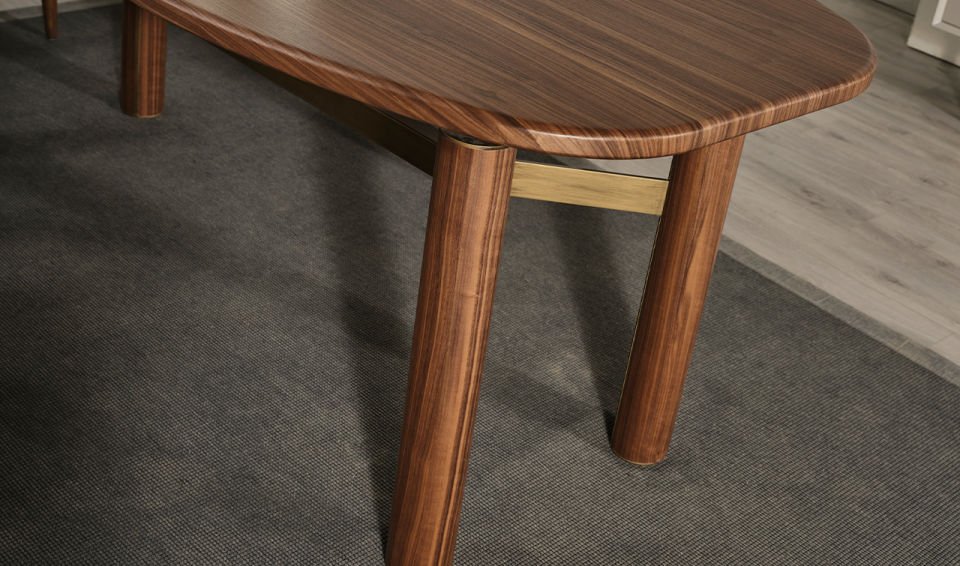 Walnut Ahşap Yemek Odası Takımı