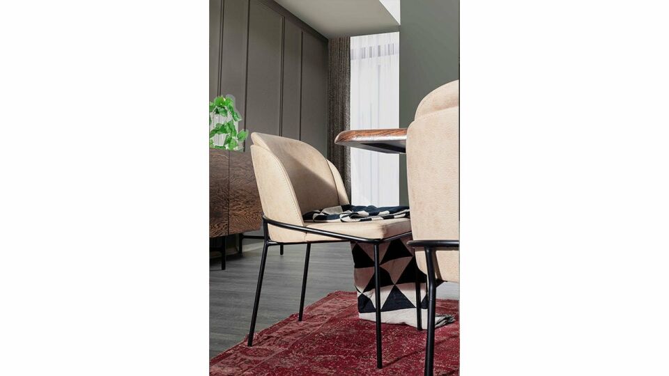 Walnut Ahşap Yemek Odası Takımı Konsol
