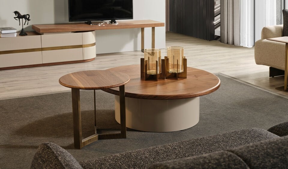 Walnut Ahşap TV Ünitesi