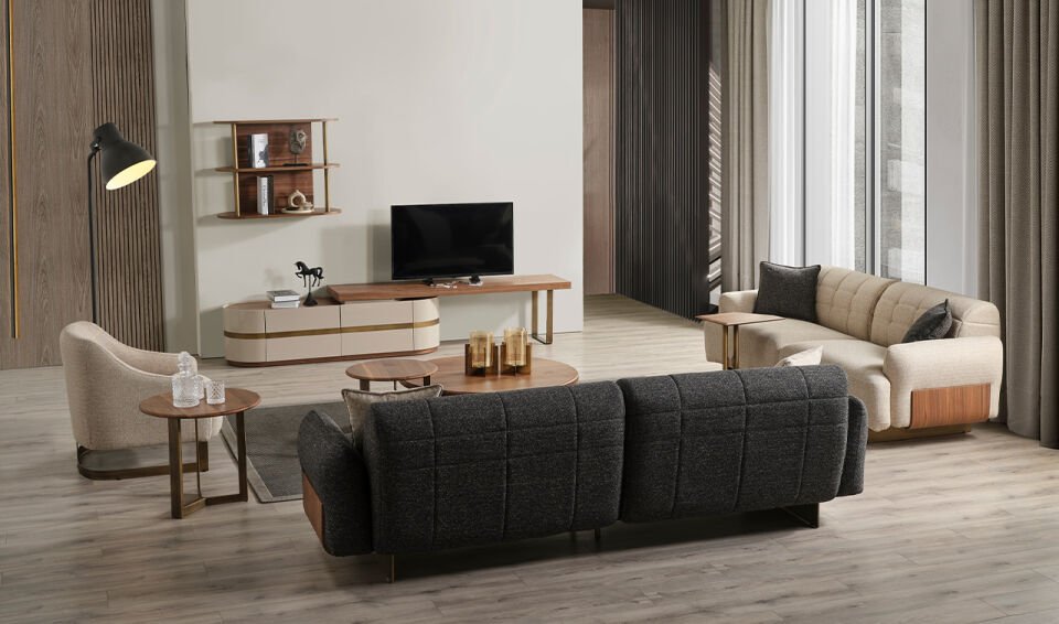 Walnut Ahşap TV Ünitesi