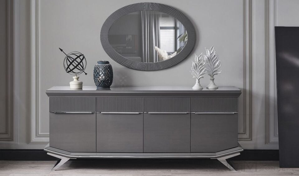 Asya Gümüş Yemek Odası Takımı