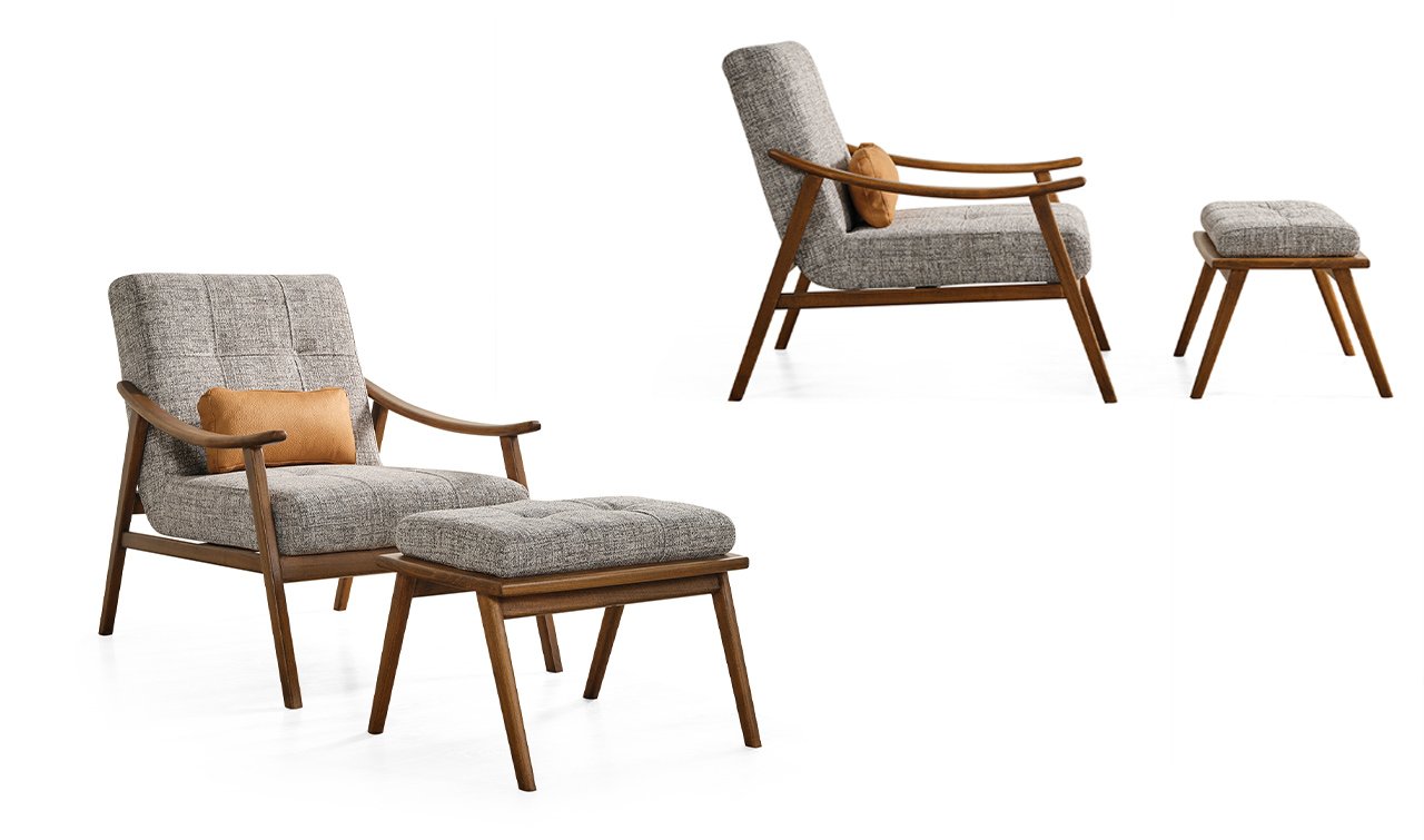 Otello Koltuk Takımı - Ahşap Ayak