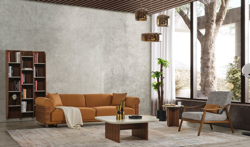 Otello Koltuk Takımı - Ahşap Ayak