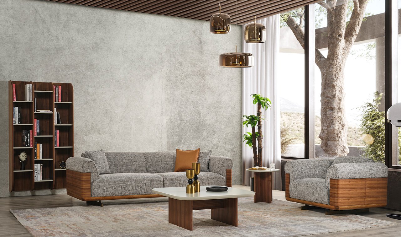 Otello Koltuk Takımı - Ahşap Ayak