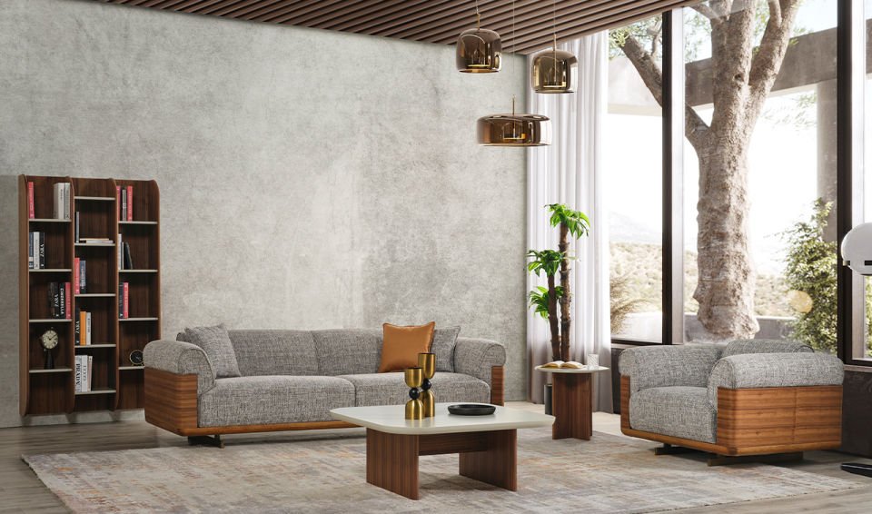 Otello Koltuk Takımı - Ahşap Ayak