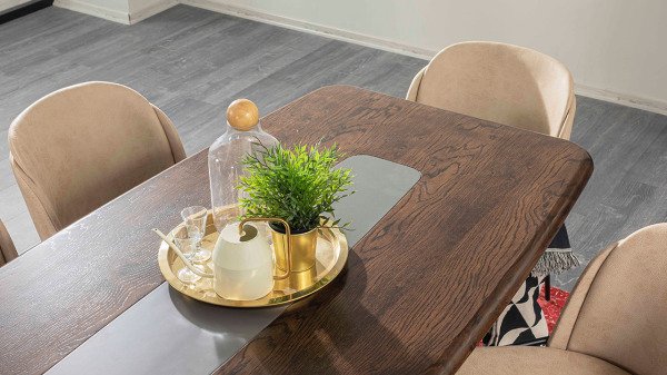 Marmo Gold Yemek Odası Takımı Konsol