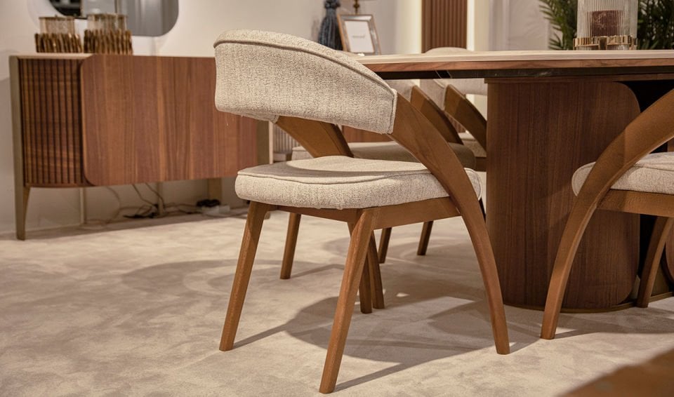 Bronze Ahşap Yemek Odası Takımı