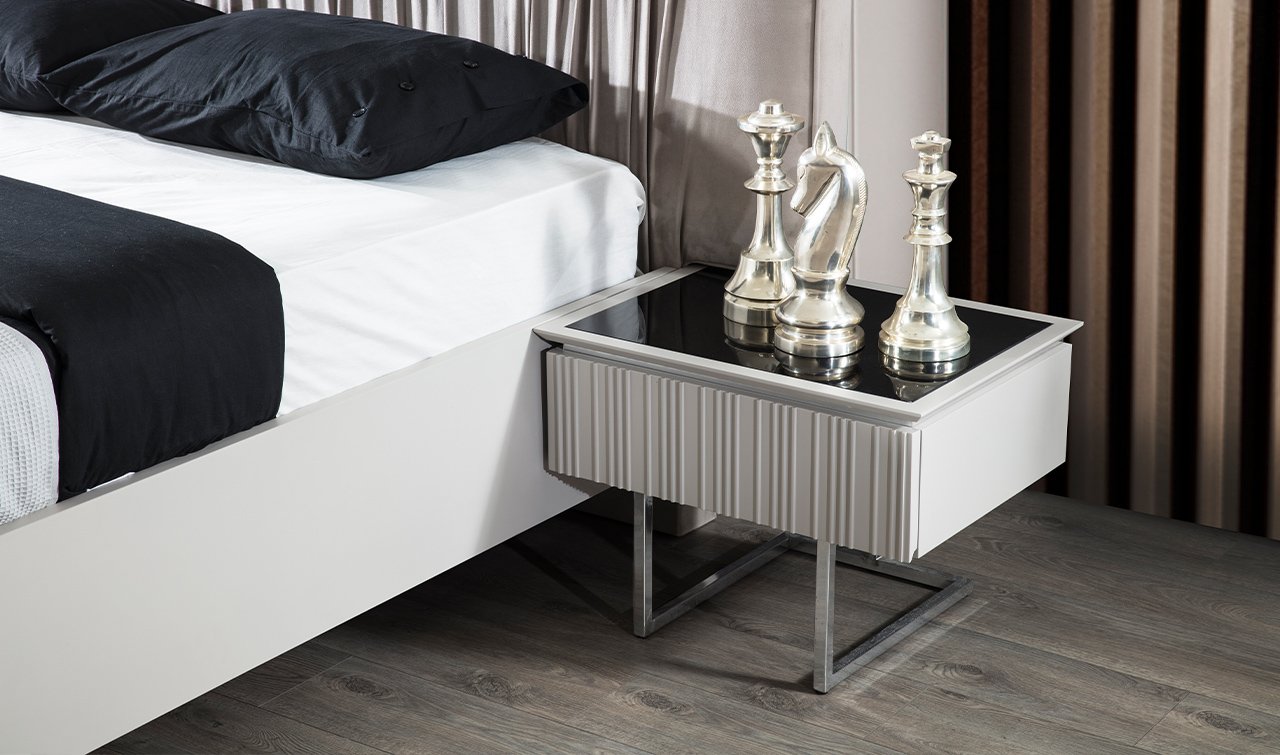 Silver Modern Yatak Odası Takımı | Bazalı