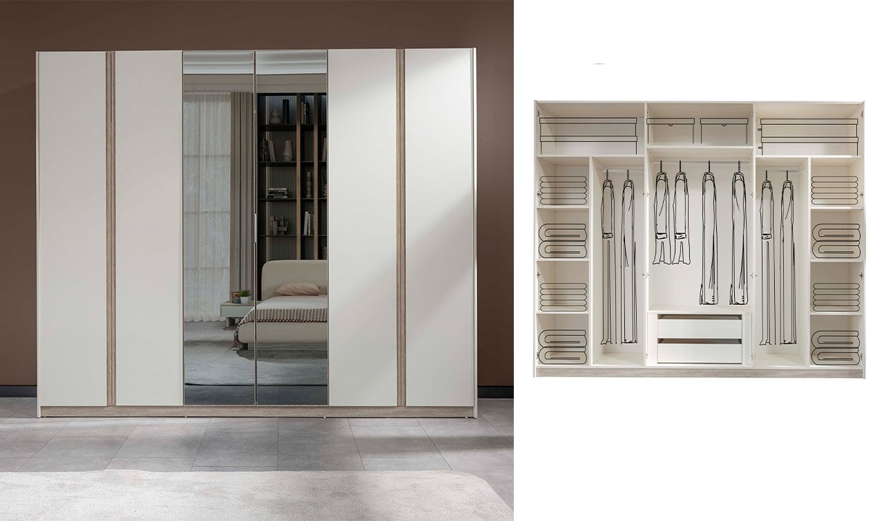 Merkür Yatak Odası Takımı Bazalı